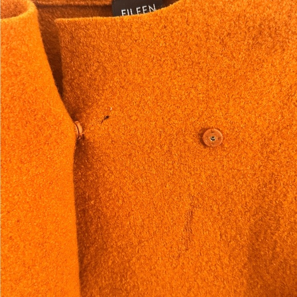 Eileen Fisher Wool Orange Jacket - Picture 7 of 9
